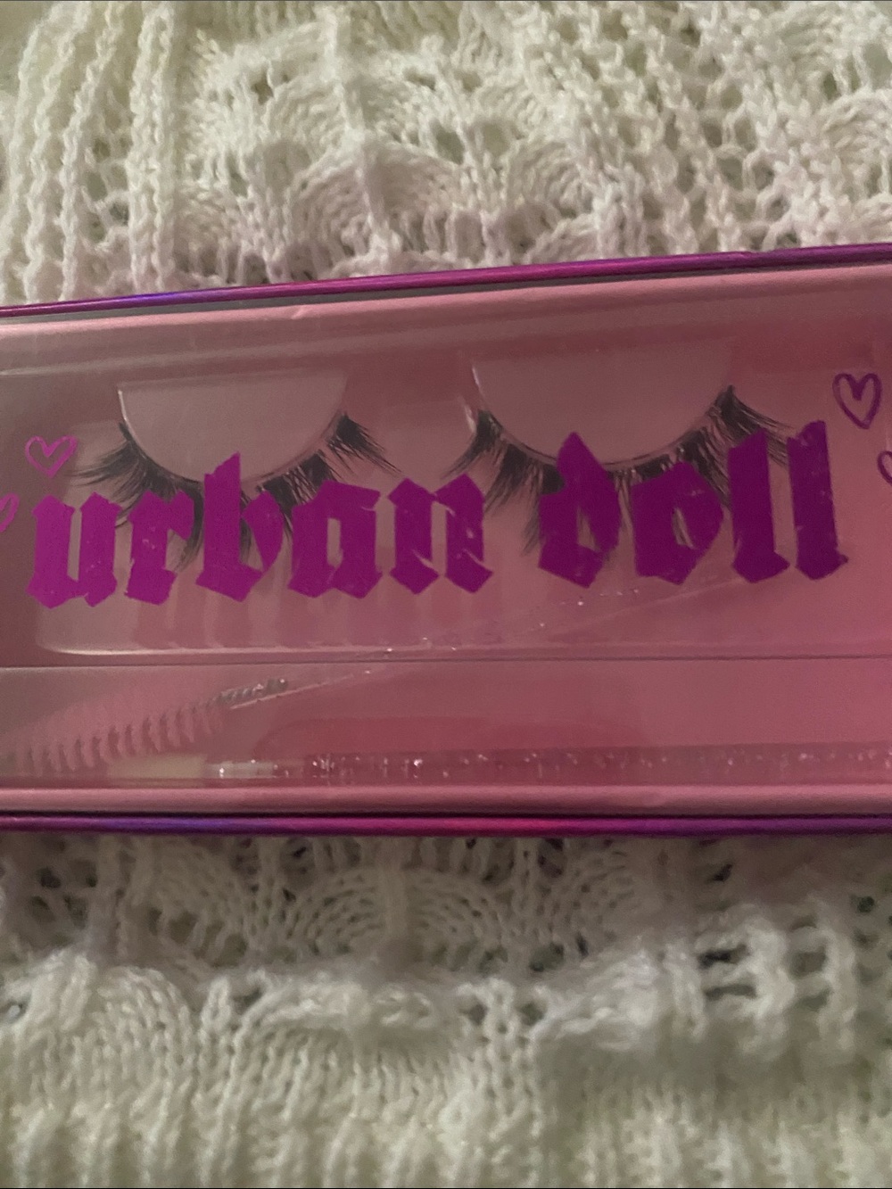 Pink and Purple Urban Doll Bedroom Eyes Handmade Lash